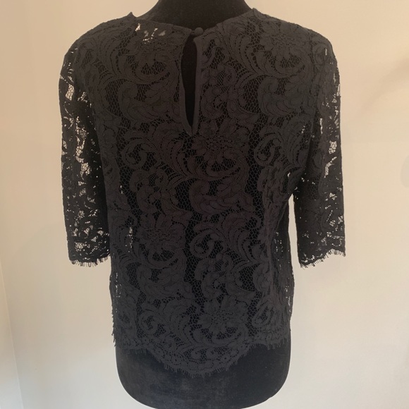 Black Lace Blouse - Picture 2 of 2